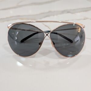 Tom Ford Stevie TF761 28A Sunglasses with Silver Frame